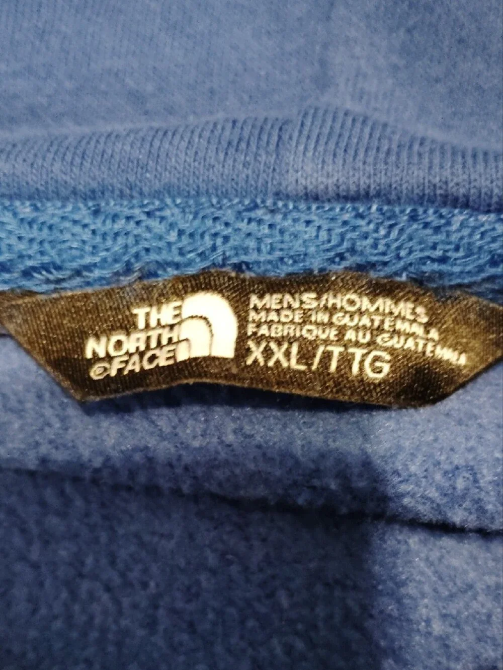 The North Face Blue Pullover Hoodie with White Logo